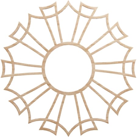 Ekena Millwork Augustus Wood Fretwork Pierced Ceiling Medallion, Alder, 24"OD x 8 1/2"ID x 3/8"T CMWP24X24X0375AUAL